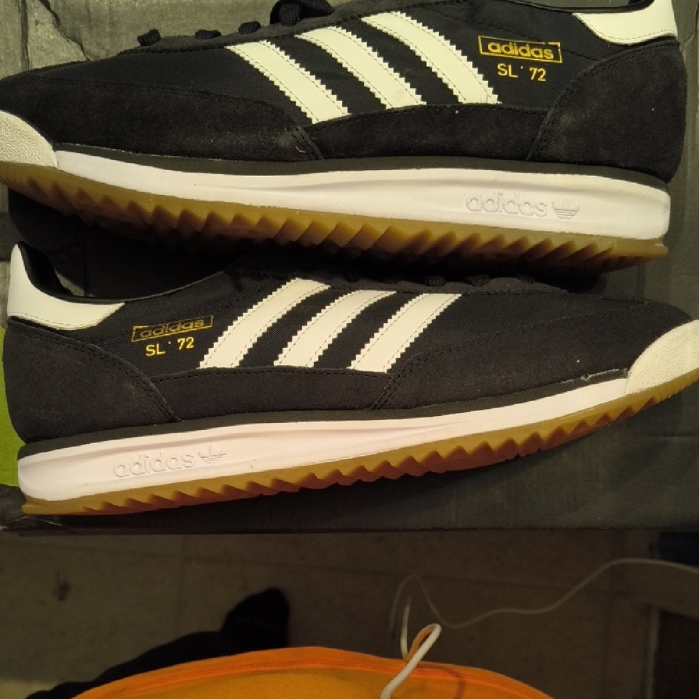 Adidas SL 72 Black and White Sneakers